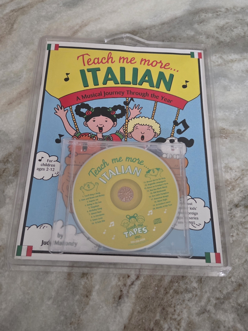 Teach Me More Italian Children's Audio CD - Yellow